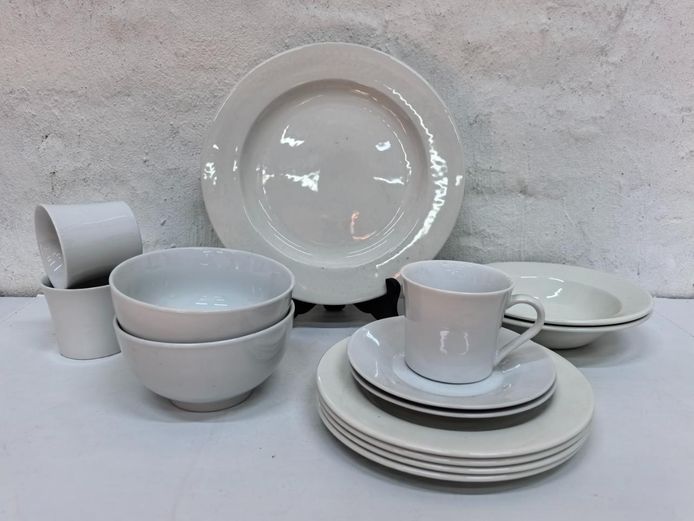 Assorted Minimalist White Ceramic Ware