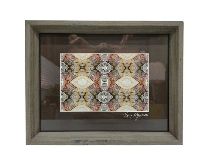 Framed Abstract Kaleidoscope Composition by Tony Figueira