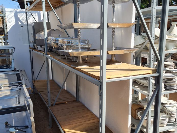 1 X 2 BAY LIGHT INDUSTRIAL SHELVING