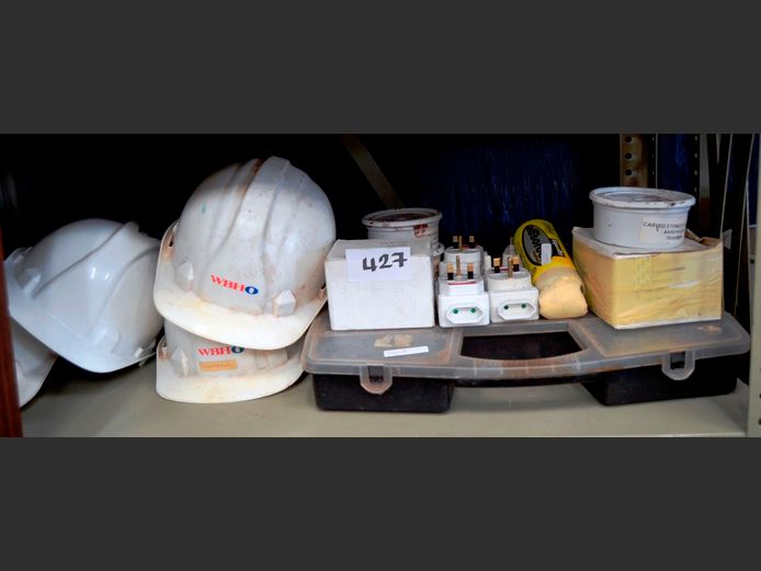 HARD HATS, SCREW ORGANISER, etc