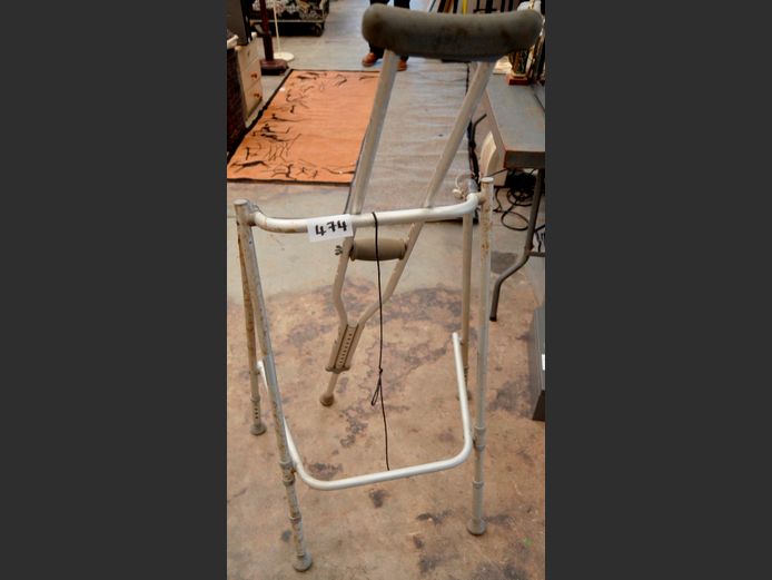 WALKING AID & A CRUTCH