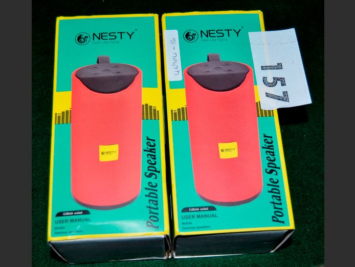 LOT OF 2: NESTY BLUETOOTH SPEAKERS [Untested]