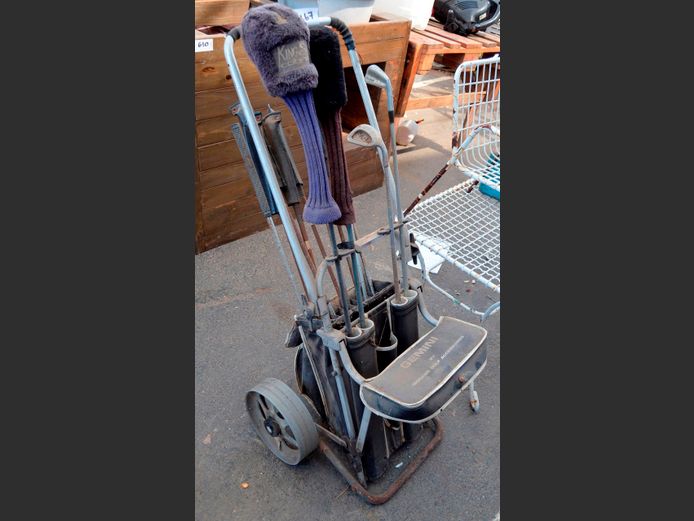 GEMINI GOLF TROLLEY WITH CLUBS [Rusted]