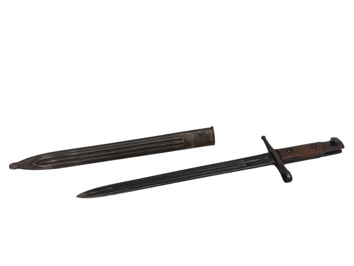 Italian Model 1891 Carcano Rifle Bayonet with Scabbard
