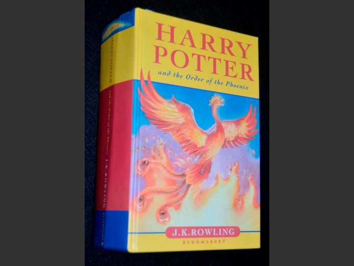 1st EDITION HARRY POTTER & THE ORDER OF THE PHOENIX HARD COVER [Inscribed & writing on pages]