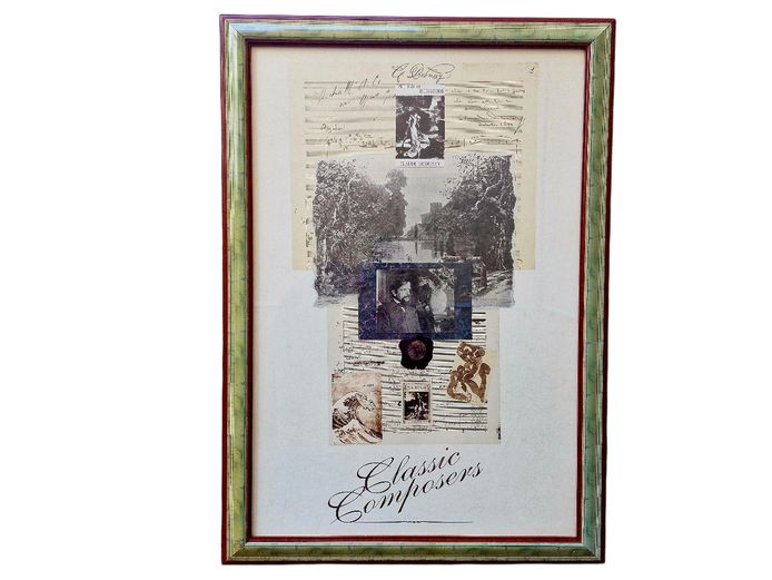 Large "Classic Composers" Framed Collage Print 
