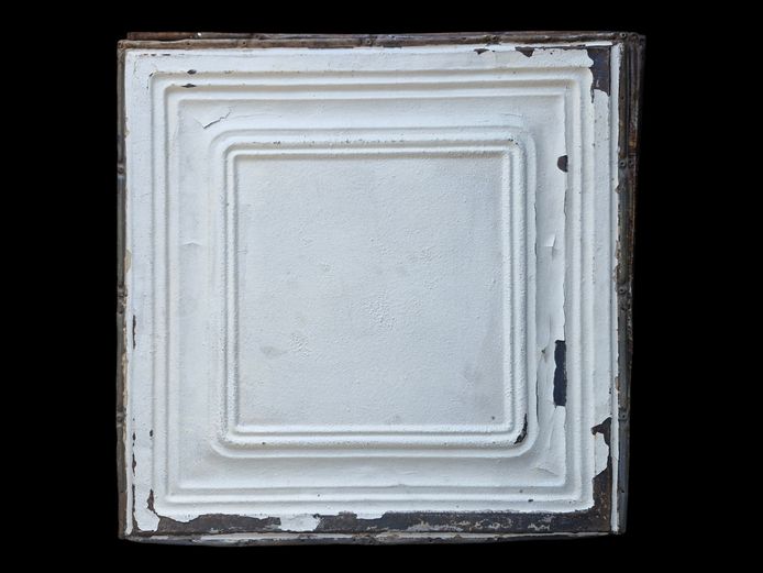 9-Pieces Vintage Pressed Metal Ceiling Tiles