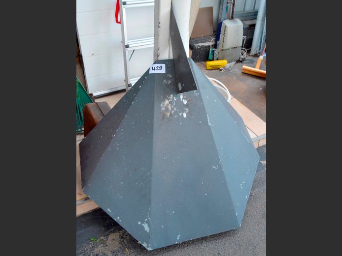 LARGE GREY STEEL CHIMNEY COWL