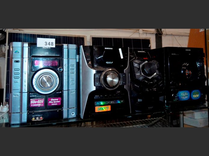 LOT OF 4 HI-FI's: 3 x SAMSUNG & 1 x SONY [No speakers, Faulty]