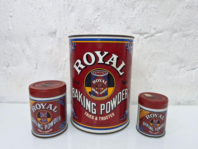 Set of 3 Vintage Royal Baking Powder Tins