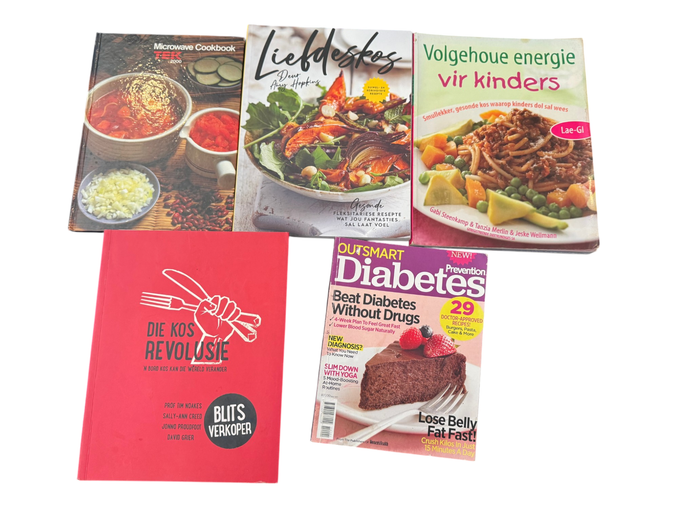 Collection of Healthy Living, Recipe & Nutrition Books (5)
