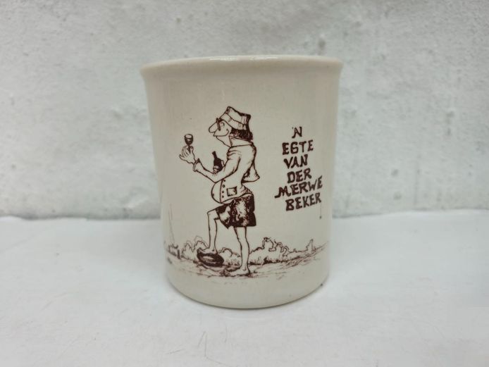 Ceramic Grahamstown Potteries Genuine "Van Der Merwe" Novelty Mug