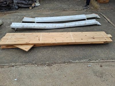 Wood Sheets and Curtail rail covers