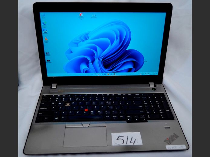 LENOVO E570 THINKPAD LAPTOP, i5, 7th GENERATION, 8GB RAM, 1TB HARD DRIVE, WINDOWS 11 & CHARGER [Keyboard needs replacing, Switches on]
