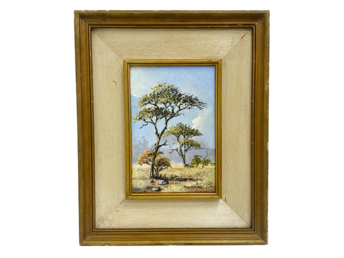 Original Reynold (South Africa, 1986) Signed Bushveld Landscape
