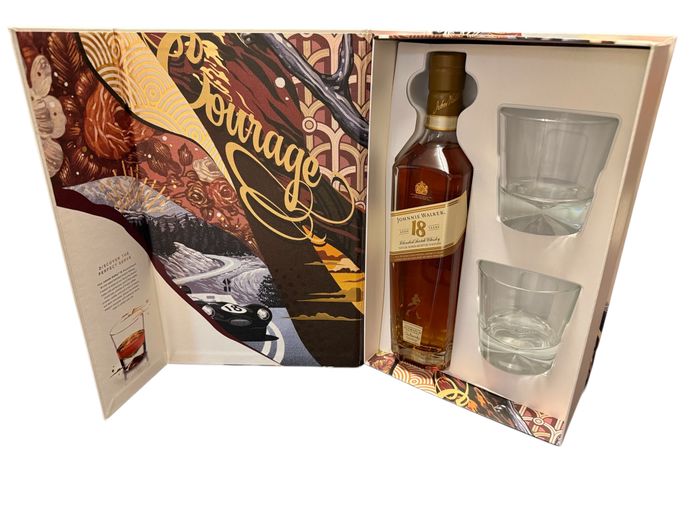 Johnnie Walker 18 Year Aged – Limited Edition Gift Set (with 2 Glasses)