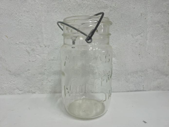 Clear Atlas Whole Fruit Glass Jar With Wire Bail