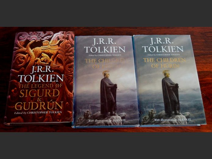 COLLECTION OF 3 J.R.R. TOLKIEN BOOKS: CHILDREN OF THE HURIN & SIGURD & GUDREN