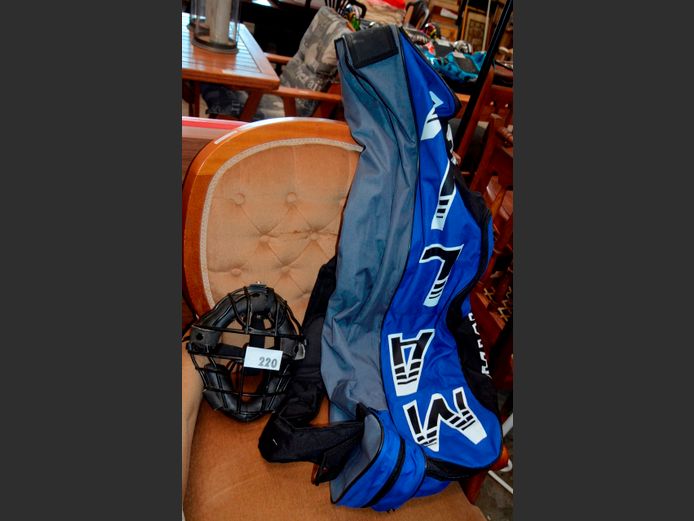 LOT: ICE HOCKEY BAG & FACE BRACE