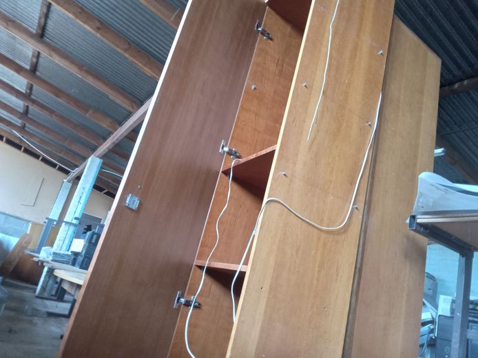 Wooden tower cabinet