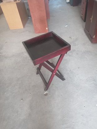 Wooden folding tray