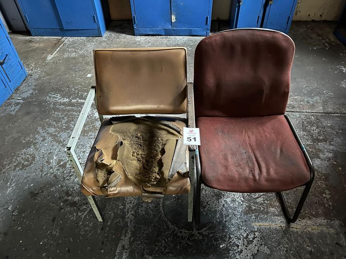 2 X old chairs