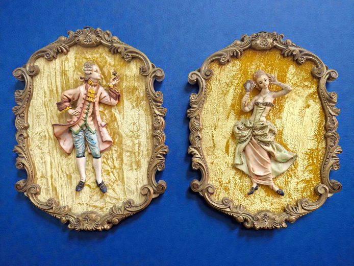 Pair of Italian Decorative Wall Plaques