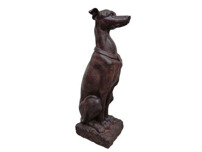 Large Classic Seated Greyhound Statue