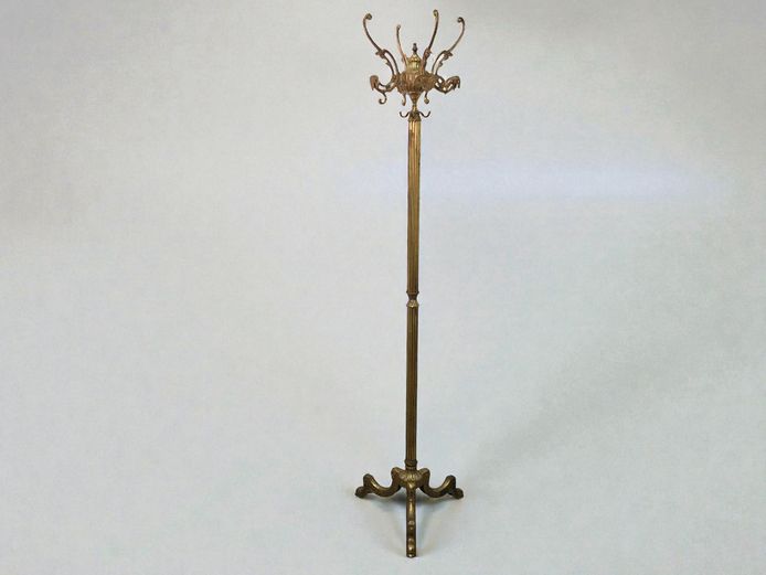 Neoclassical Coat Stand with Greek Key Motifs