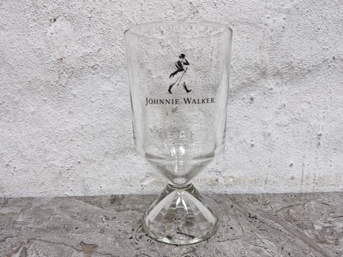 Johnnie Walker Branded Glassware with Fluted Hourglass Pedestal Base