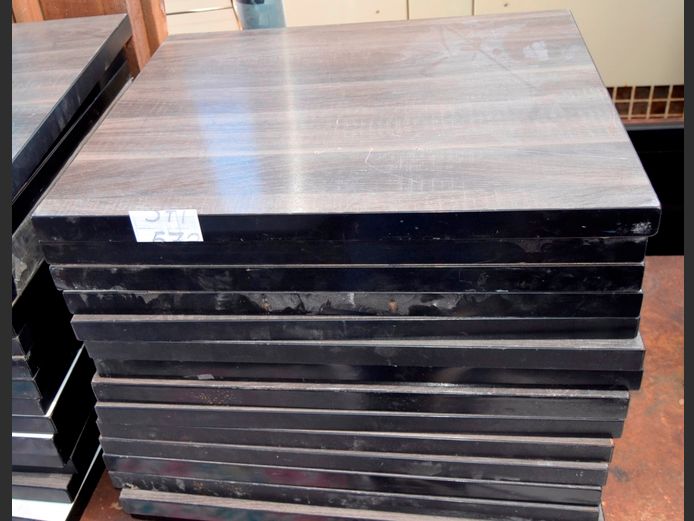 LOT OF 15: 2-SEATER TABLE TOPS