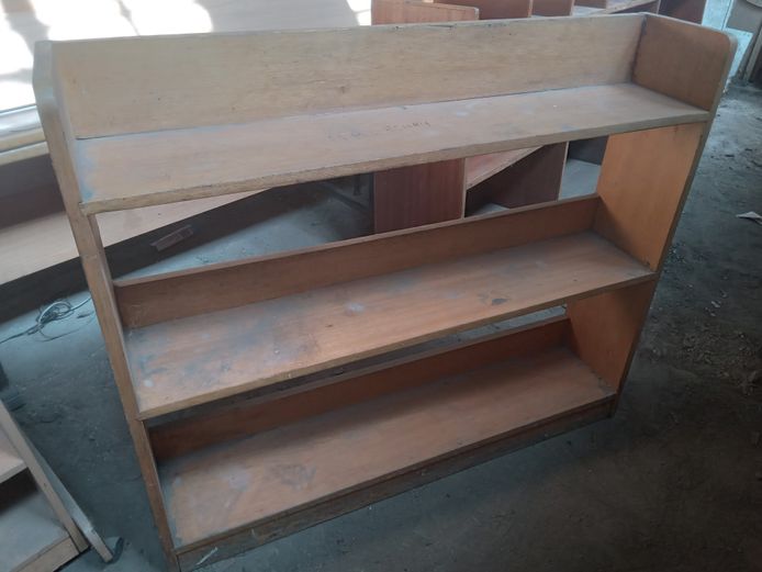 Wooden bookshelf