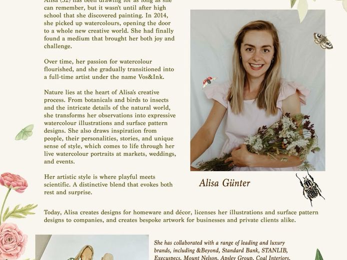 Live portraits at the event - place your bid by Friday for your special live potrait