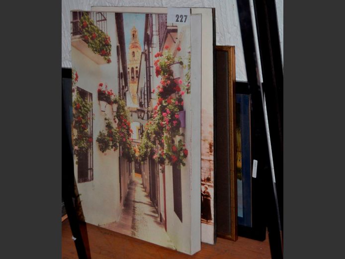 FRAMED PHOTOGRAPHIC PRINT "WINDMILLS", etc