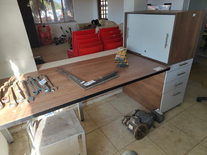 DESK & CABINETS