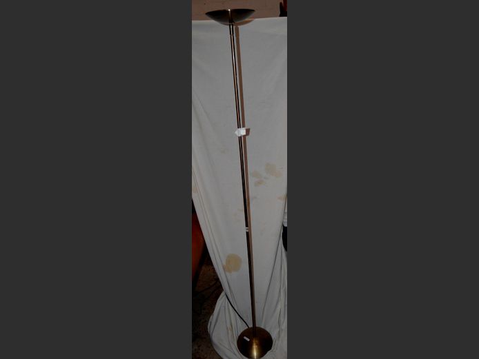 BRASS UPLIGHTER, 180cm High [Signiature to base]