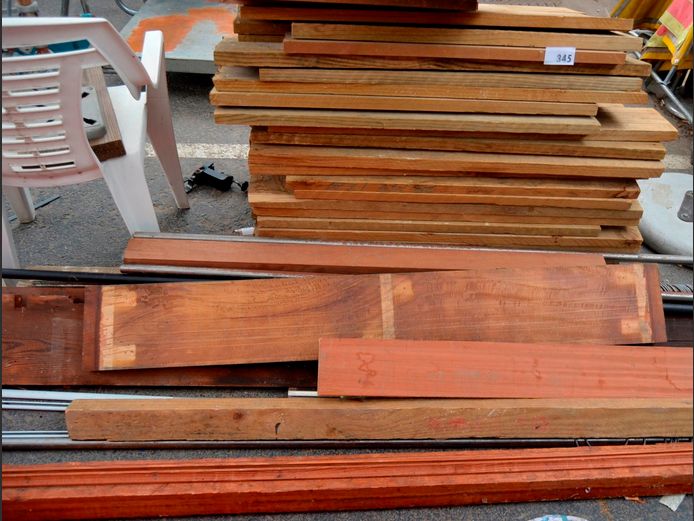 ASSORTED TIMBER, CURTAIN RAILS, etc
