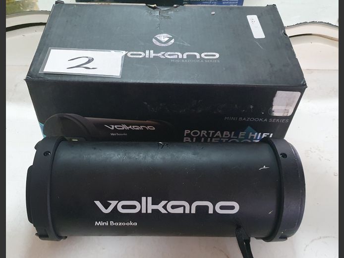 VOLKANO MINI BAZOOKA PORTABLE BLUETOOTH SPEAKER [Untested]