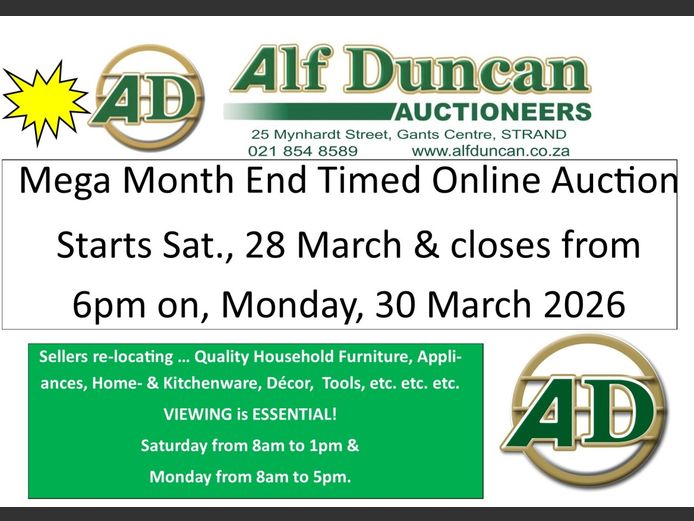 Mega Month End Timed Online Auction