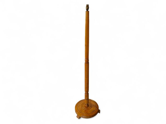 Mid-Century Wooden Floor Lamp