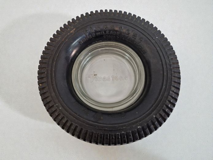 Vintage Firestone Tyre Advertising Ashtray