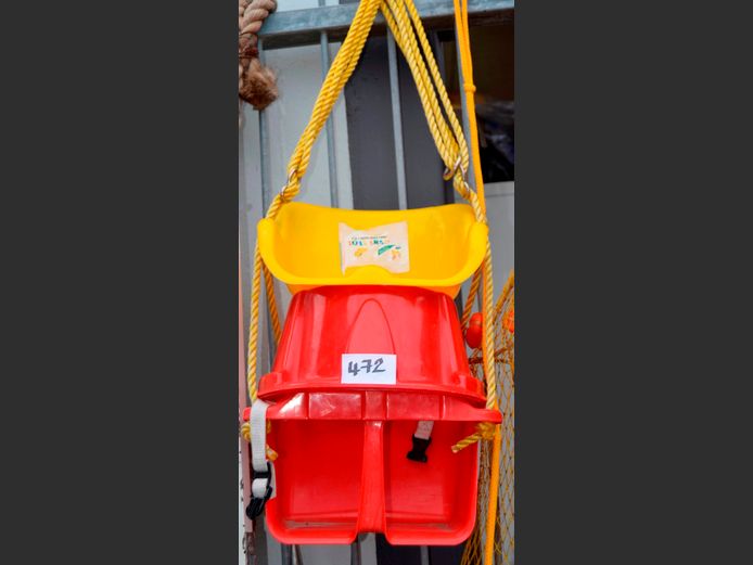 RED PLASTIC SWING, etc