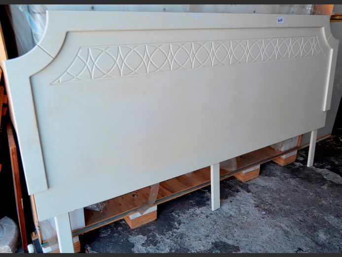 WHITE KING SIZE HEADBOARD