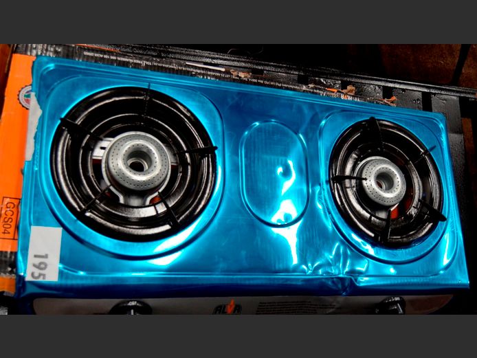 ALVA 2-BURNER GAS STOVE [Untested, dented]