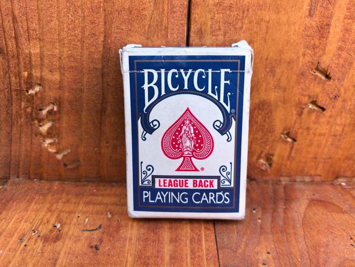 Bicycle League Back Playing Cards - Blue Tuck Case