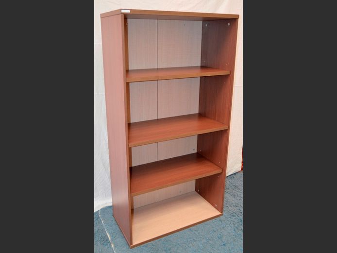 MAHOGANY FINISH 3-TIER SHELF, 80 x 40 x 154cm