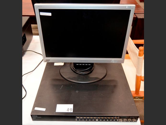 DELL NETWORK SWITCH [Dead] & A HANNS G MONITOR [Switches on, Untested further]