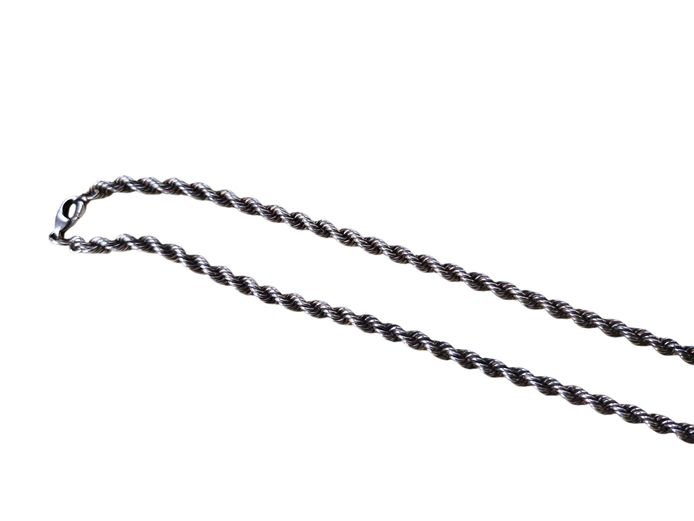 Sterling Silver Rope Chain Necklace