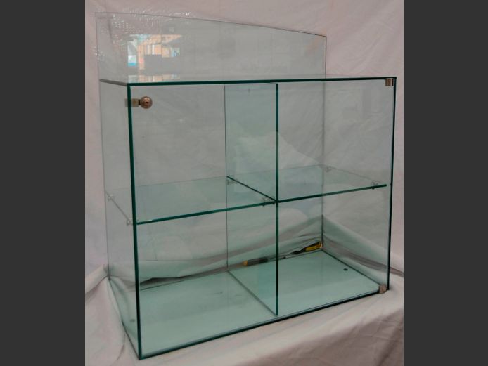 SINGLE DOOR GLASS DISPLAY CABINET, 84 x 39 x 81cm [Door loose]