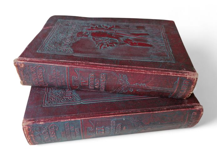1918 The Junior Classics with Ornate Embossed Covers